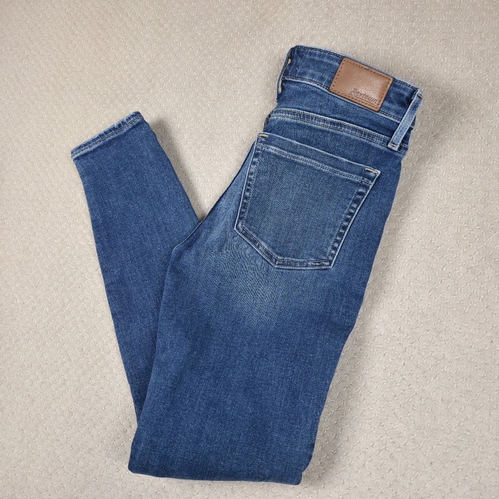 Revtown Decade Denim High Rise Skinny Ankle Jeans Womens 26 Stretch‎ Medium Wash
